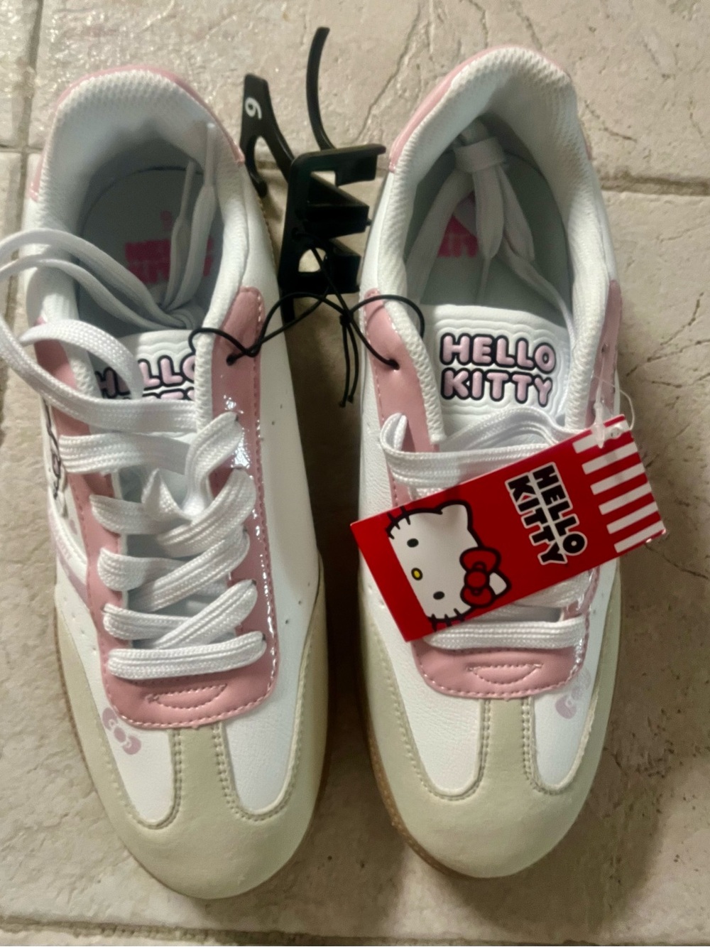 Hello Kitty Kids' Pink and White Sneakers